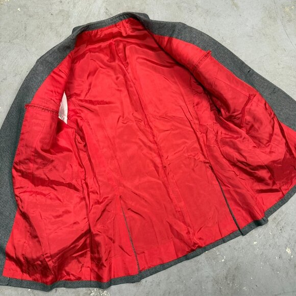 Bespoke Richard Anderson Savile Row Blazer Wool Cashmere Sport Coat Grey 42S - Picture 7 of 8